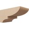Ekena Millwork 8"W x 16"D x 8"H Wide Ridgewood Rough Cedar Woodgrain TimberThane Corbel, Primed Tan CORUR08X16X08RIDRCPR - alternate 1